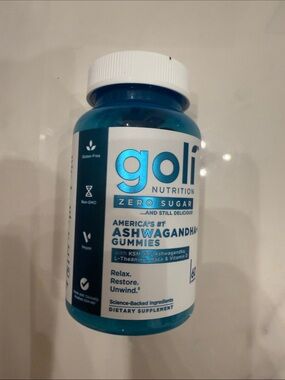 Goli Nutrition Blue Ashwagandha Gummies - Zero Sugar